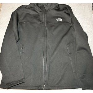 The North Face Men`s Windwall Jacket Black Softshell Full Zip Ski Hiking Sz XL